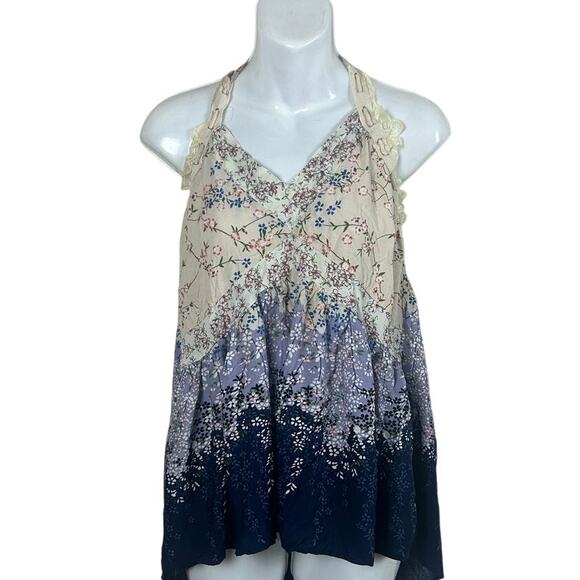 POL Floral Halter Tie Blouse size S - Picture 1 of 5